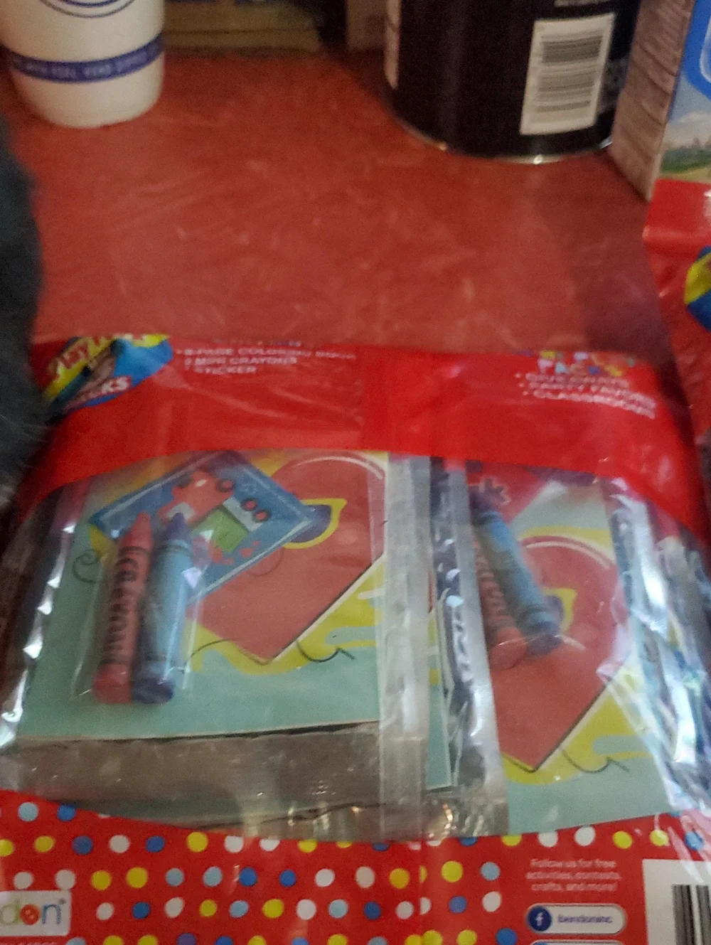 Kids Activity Play Pack with Truck Design - Blue & Red